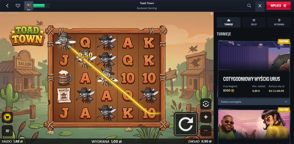 Rozgrywka na slocie online Toad Town w Kasynie Mafia
